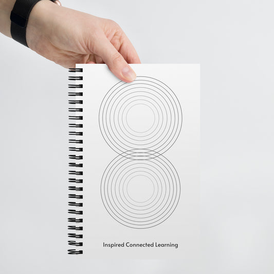 "Inspired Connected Learning" Spiral notebook